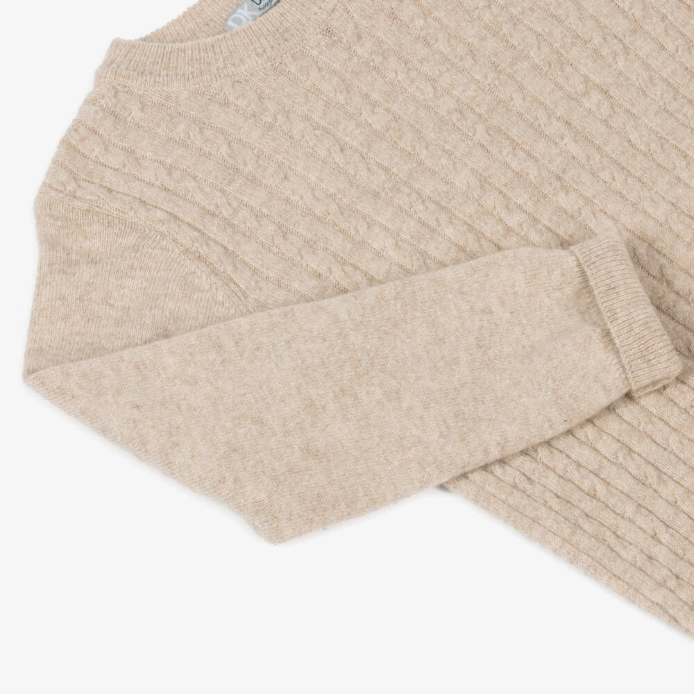 Dr. Kid-Boys Ivory Wool Blend Jumper | Childrensalon Outlet