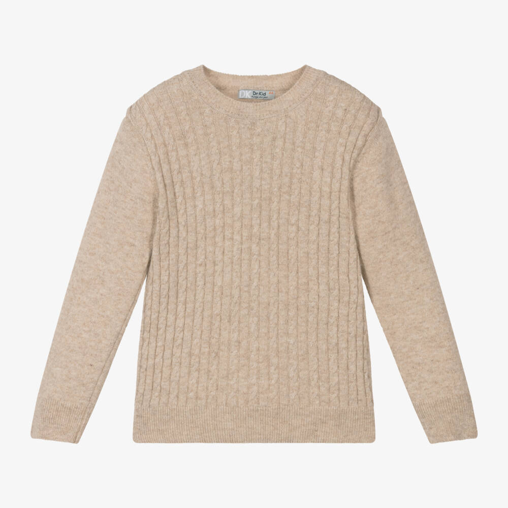 Dr. Kid-Boys Ivory Wool Blend Jumper | Childrensalon Outlet