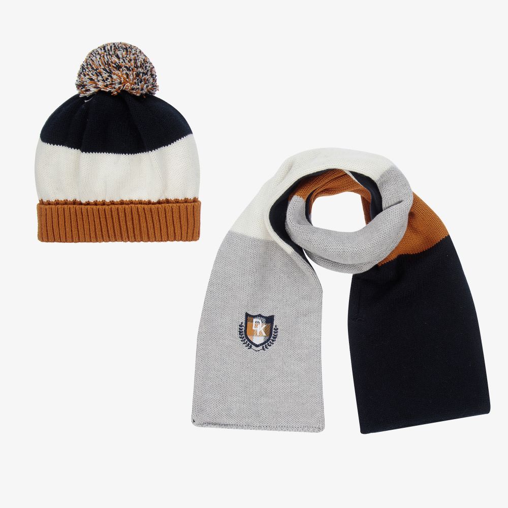 Dr. Kid - Boys Knitted Hat & Scarf Set | Childrensalon