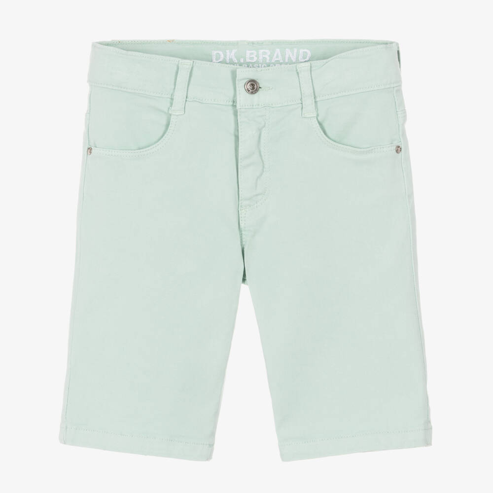 Dr. Kid-Boys Mint Green Cotton Chino Shorts | Childrensalon Outlet