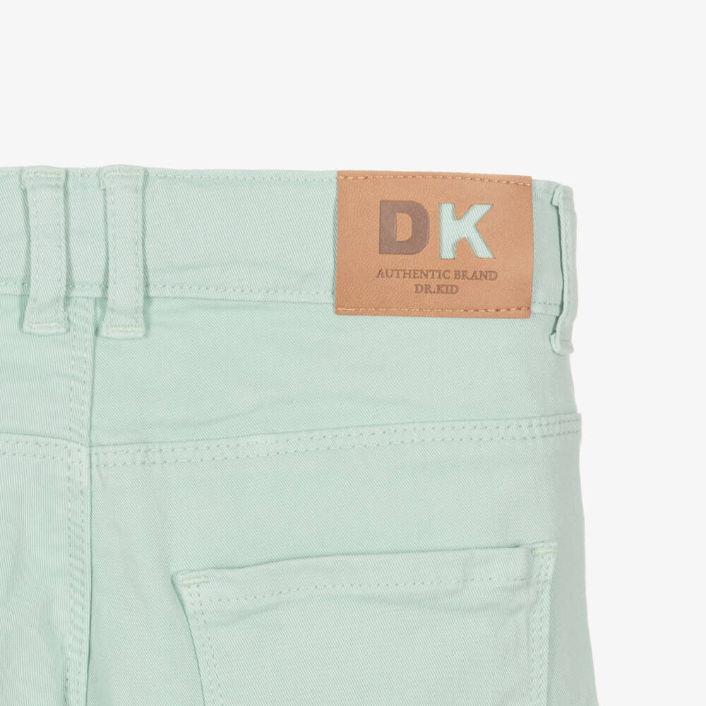 Dr. Kid-Boys Mint Green Cotton Chino Shorts | Childrensalon Outlet