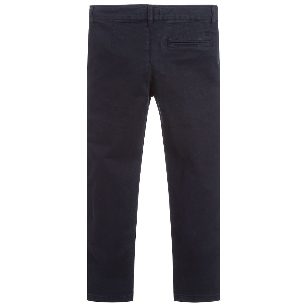 Dr. Kid-Boys Navy Blue Chino Trousers | Childrensalon Outlet