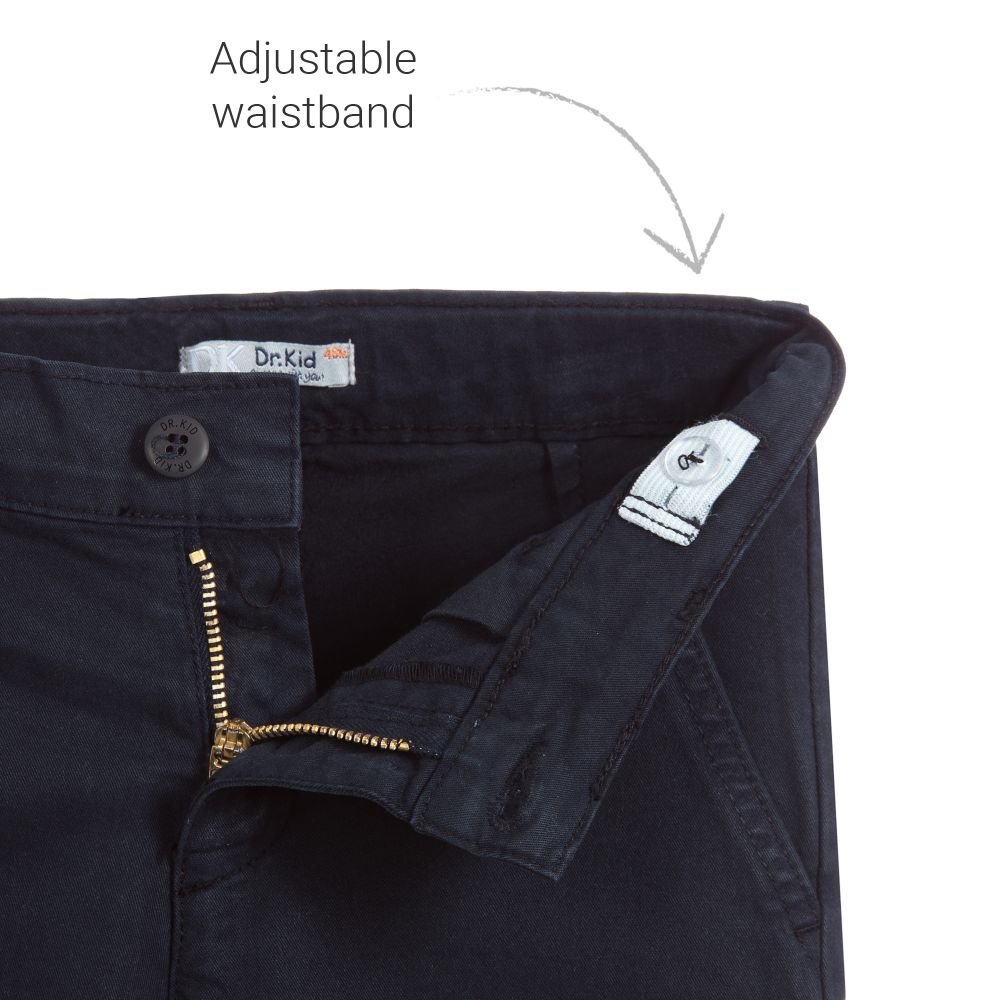 Dr. Kid-Boys Navy Blue Chino Trousers | Childrensalon Outlet