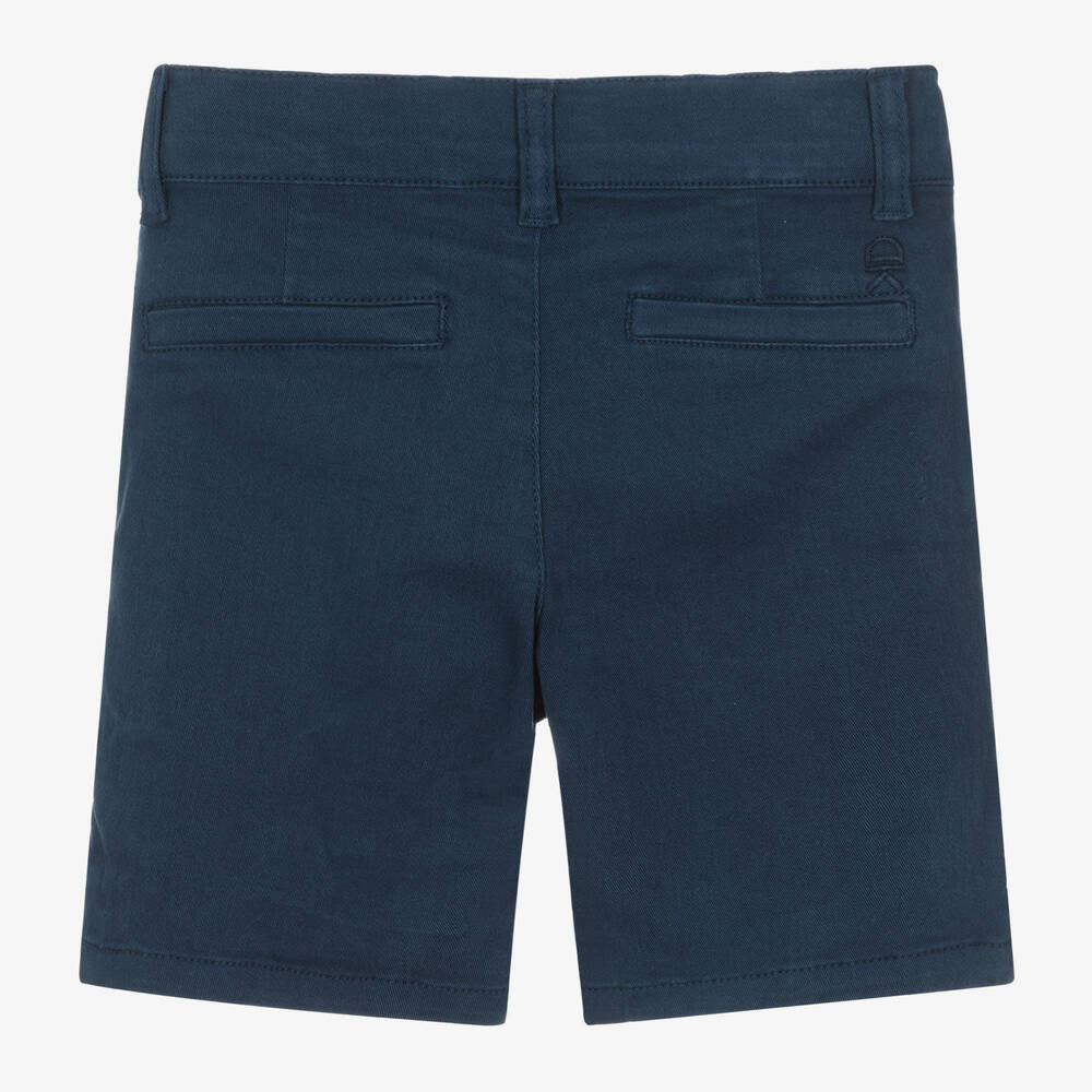 Dr. Kid-Boys Navy Blue Cotton Chino Shorts | Childrensalon Outlet