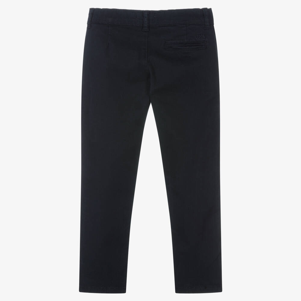 Dr. Kid-Boys Navy Blue Cotton Trousers | Childrensalon Outlet
