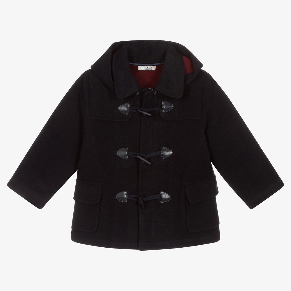 Dr. Kid Boys Navy Blue Duffle Coat Childrensalon Outlet