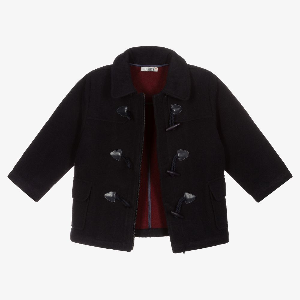Boys navy duffle coat shop