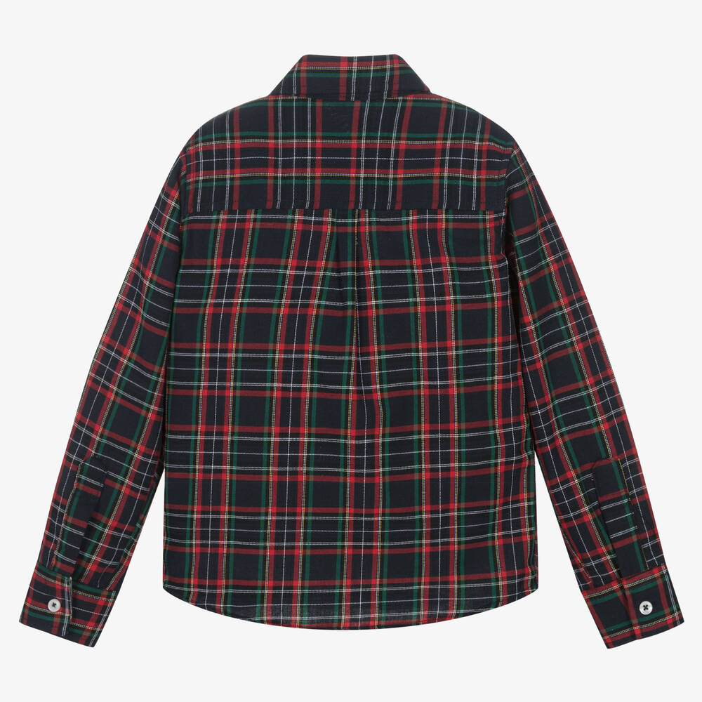 Dr. Kid-Хлопковая рубашка в красно-синюю клетку | Childrensalon Outlet