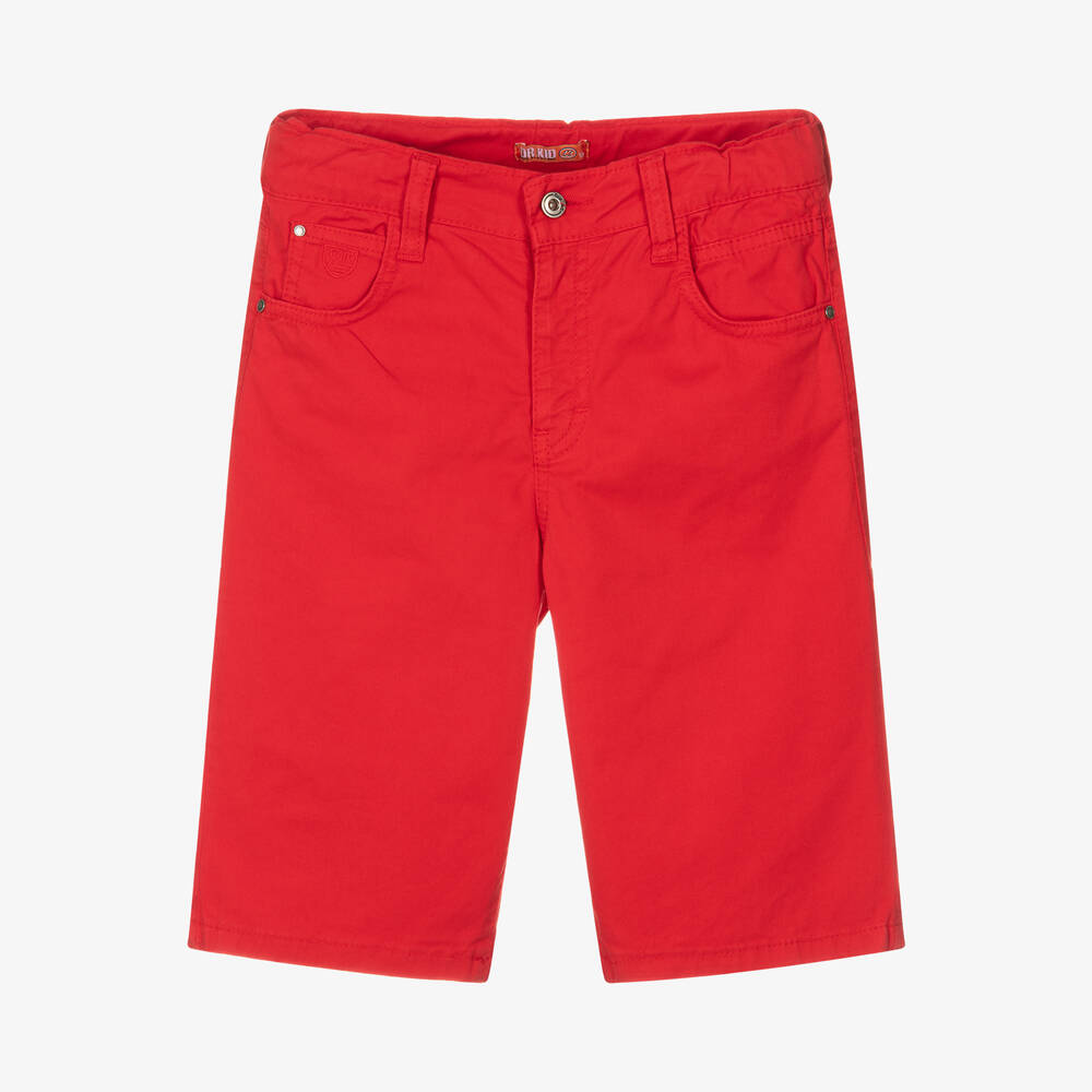 Boys red cotton shorts outlet