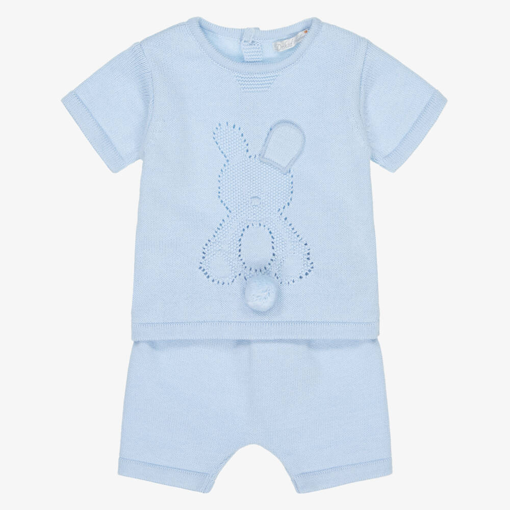 Dr. Kid-Небесный вязаный комплект для мальчиков | Childrensalon Outlet