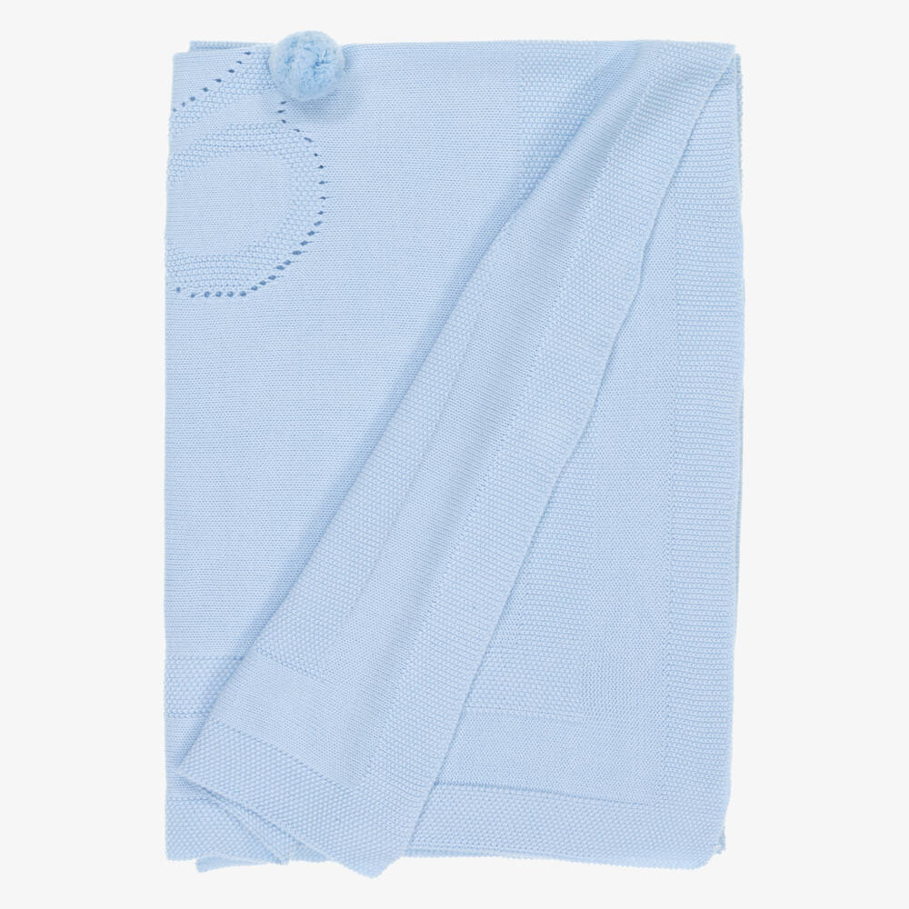 Dr. Kid-Boys Soft Blue Bunny Blanket | Childrensalon Outlet