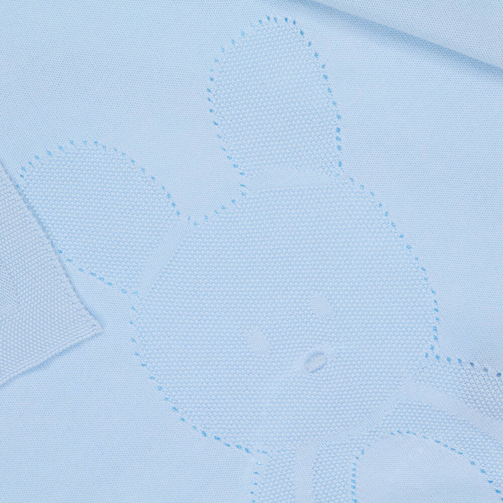 Dr. Kid-Boys Soft Blue Bunny Blanket | Childrensalon Outlet