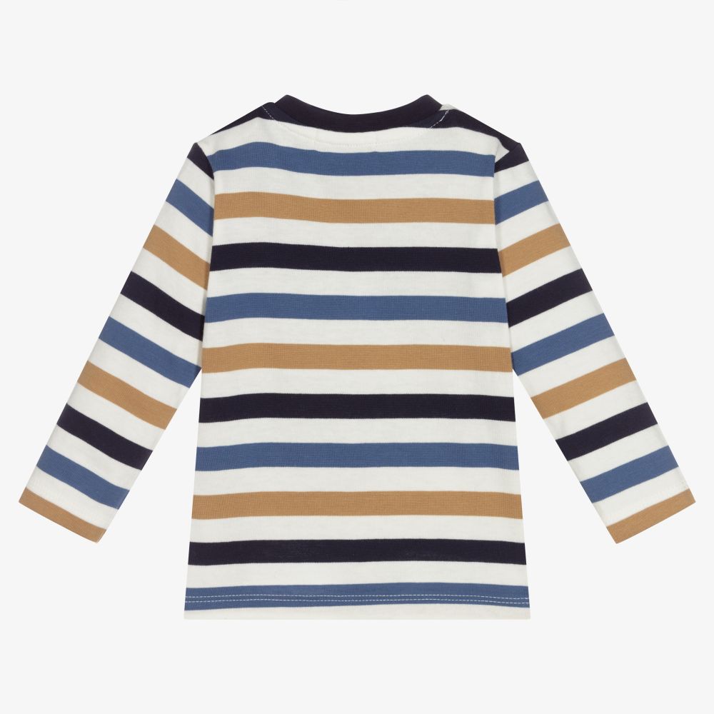 Dr. Kid-Boys Striped Cotton Top | Childrensalon Outlet