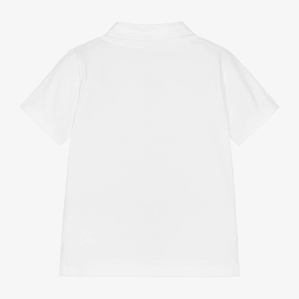 دكتور كيد-توب قطن جيرسي لون أبيض للأولاد | Childrensalon Outlet