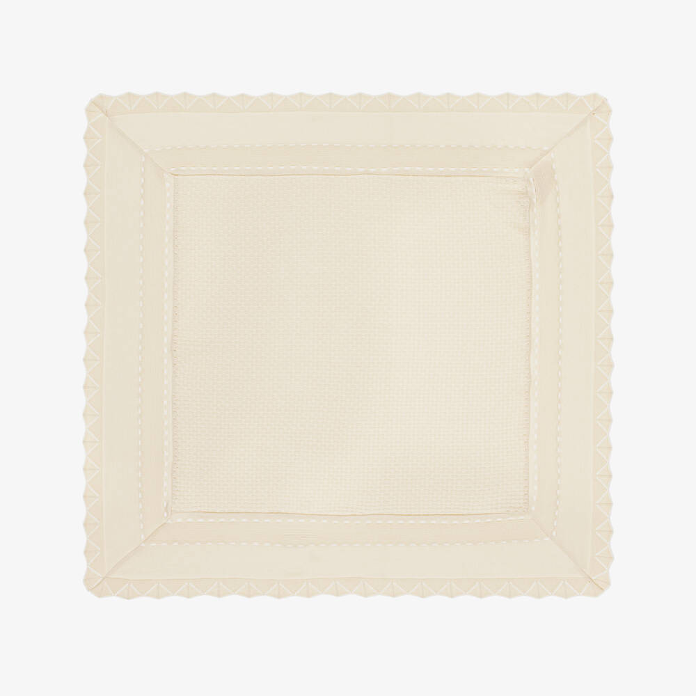 Dr. Kid-Girls Beige Soft Knit Blanket | Childrensalon Outlet