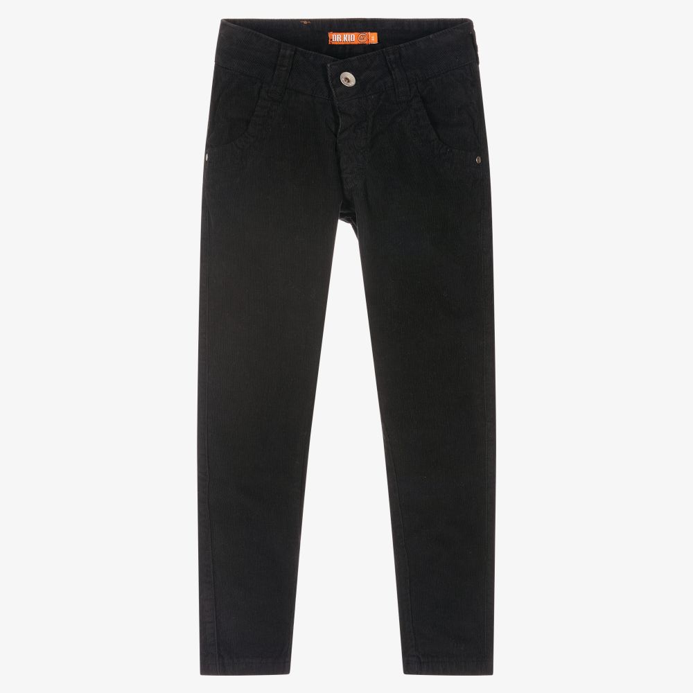 Dr. Kid - Girls Black Corduroy Trousers | Childrensalon