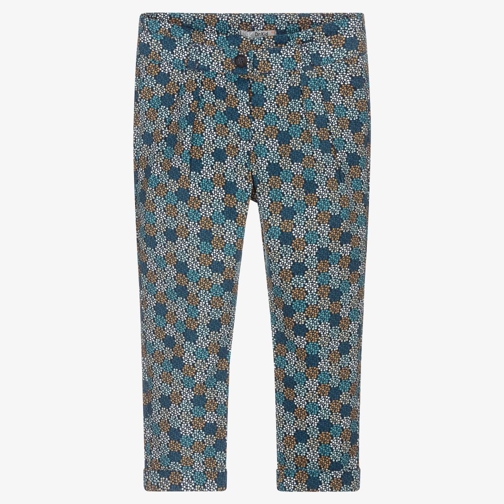 Dr. Kid - Girls Blue Corduroy Trousers | Childrensalon