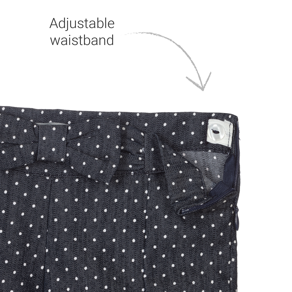 Dr. Kid-Girls Blue Cotton Shorts | Childrensalon Outlet