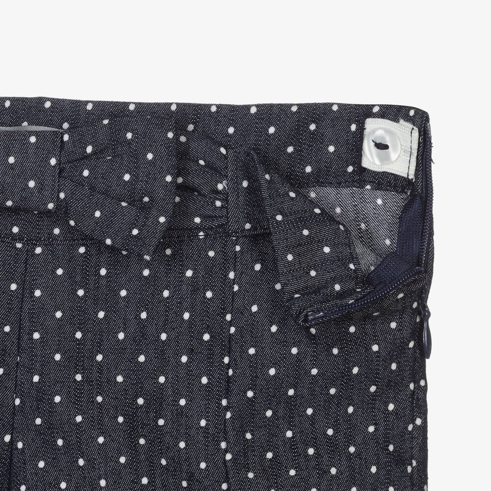 Dr. Kid-Girls Blue Cotton Shorts | Childrensalon Outlet