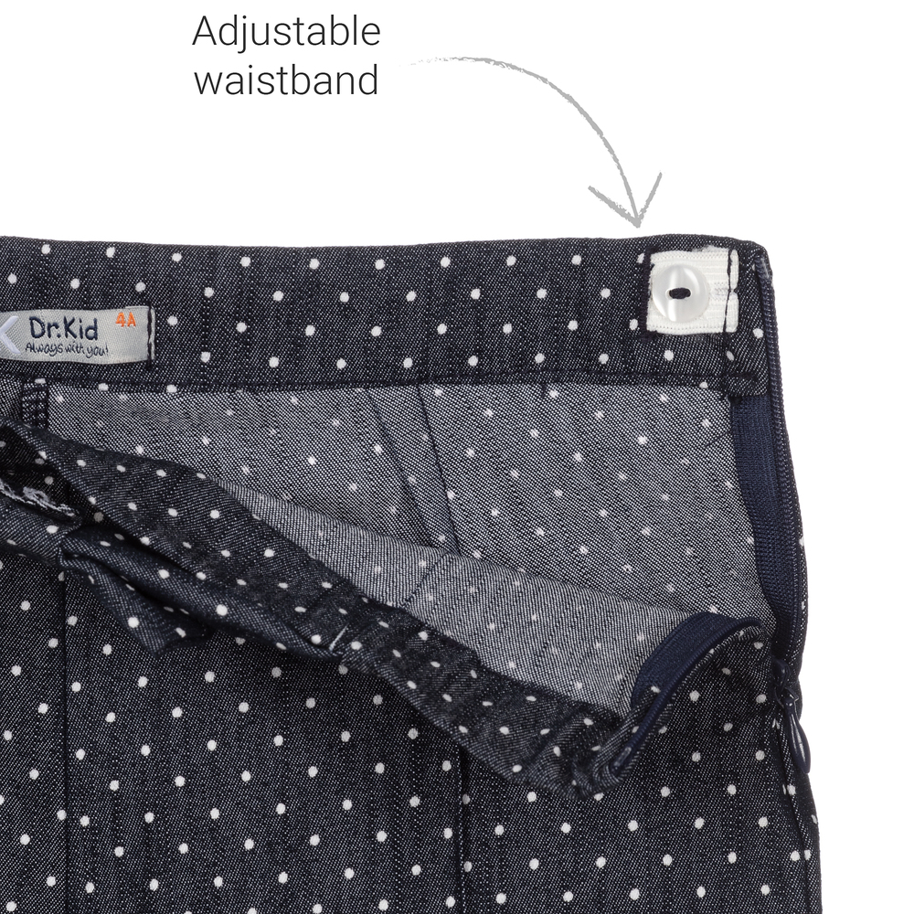 Dr. Kid-Girls Blue Cotton Trousers | Childrensalon Outlet