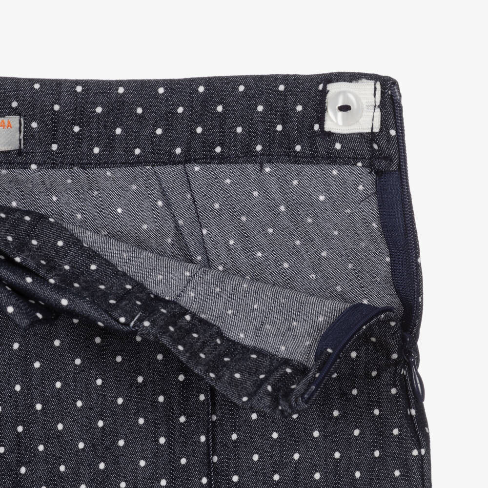 Dr. Kid-Girls Blue Cotton Trousers | Childrensalon Outlet