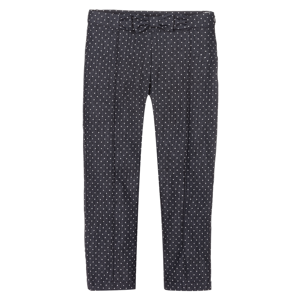 Dr. Kid - Girls Blue Cotton Trousers | Childrensalon