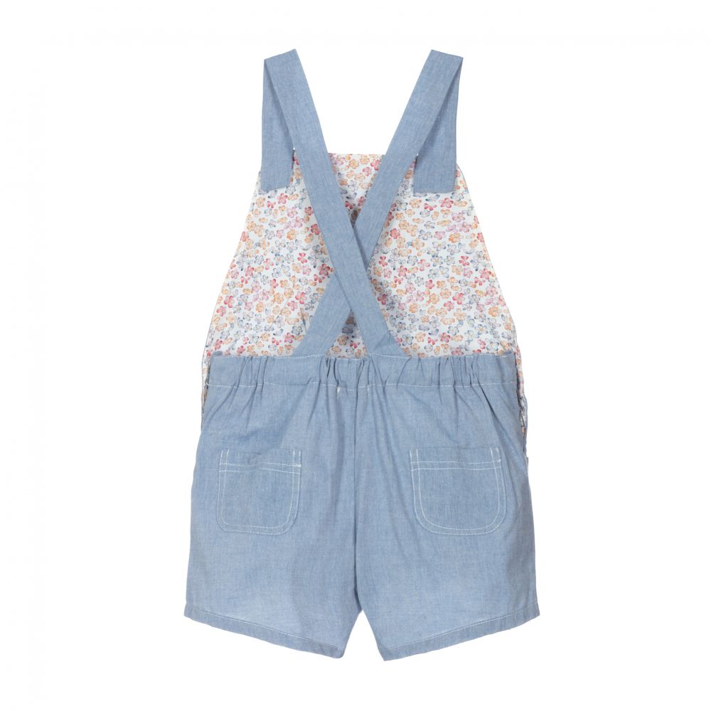 دكتور كيد-Girls Blue Dungaree Shorts | Childrensalon Outlet