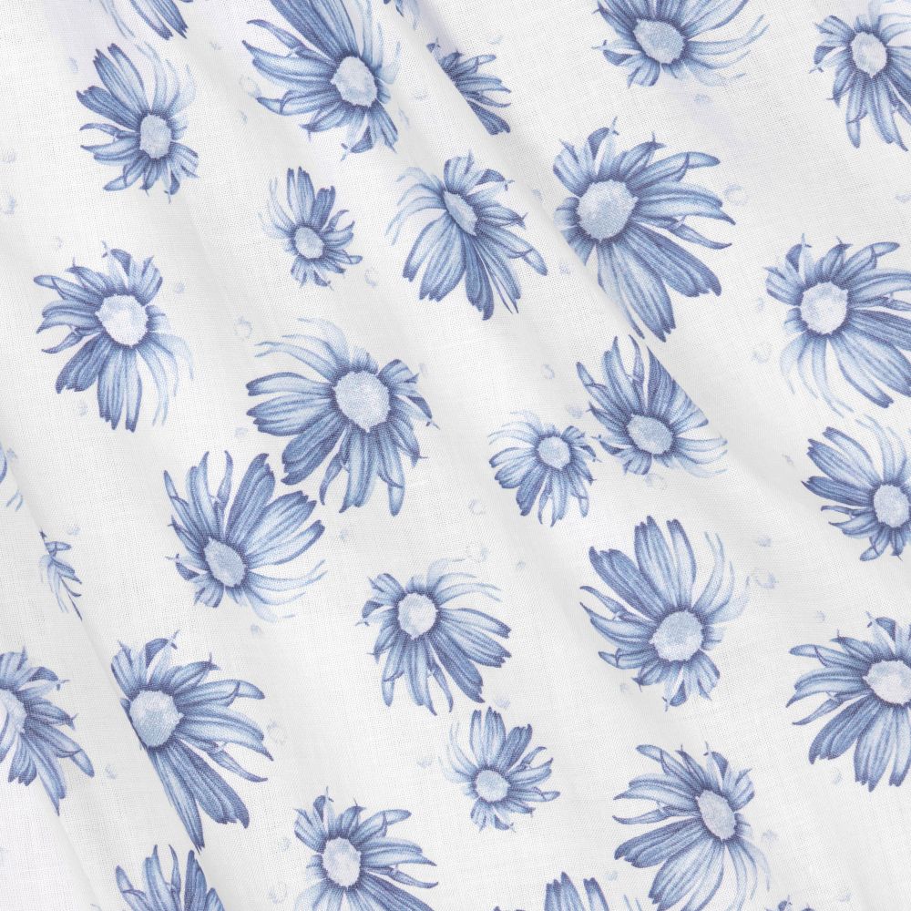 Dr. Kid-Голубая блузка в цветочек для девочек | Childrensalon Outlet