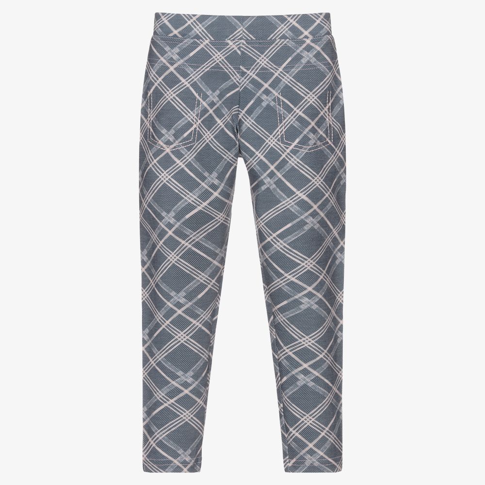 Dr. Kid-Girls Blue & Pink Leggings | Childrensalon Outlet