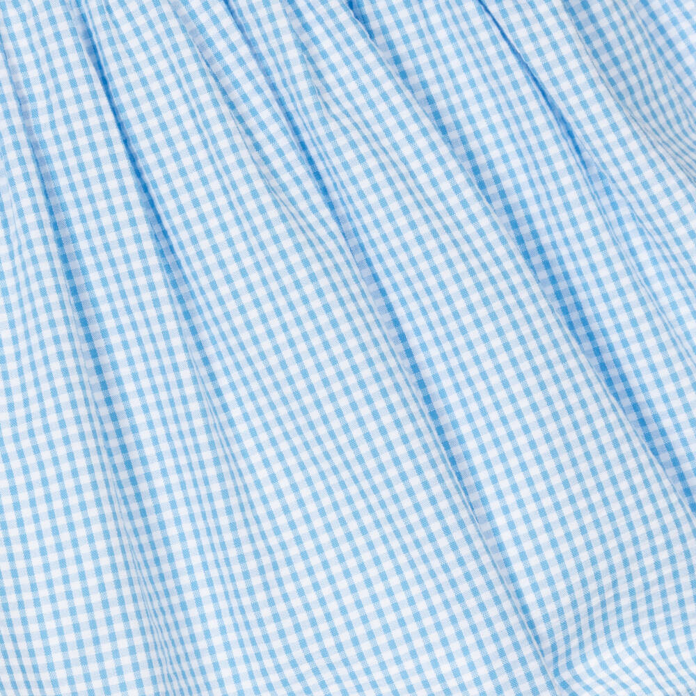 Dr. Kid-Girls Blue & White Gingham Check Dress | Childrensalon Outlet