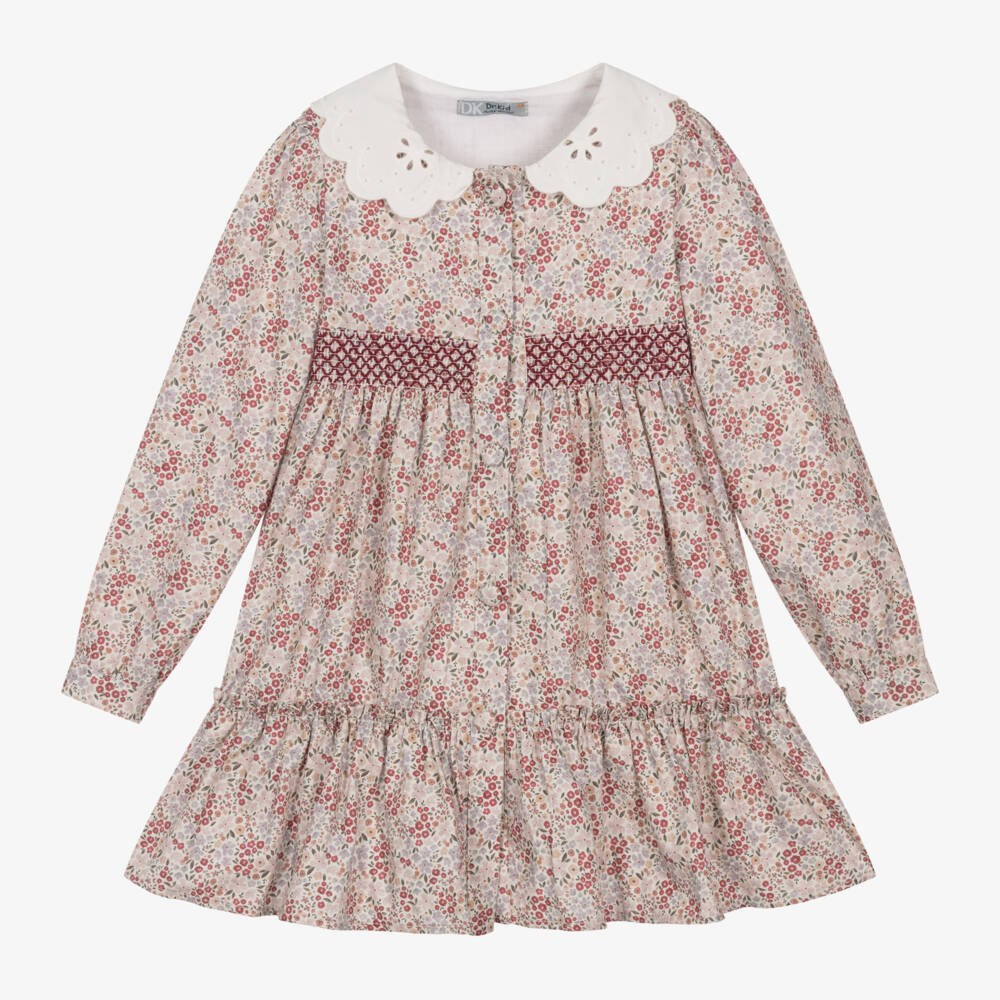 Dr. Kid-Girls Blush Blossom Cotton Frock | Childrensalon Outlet