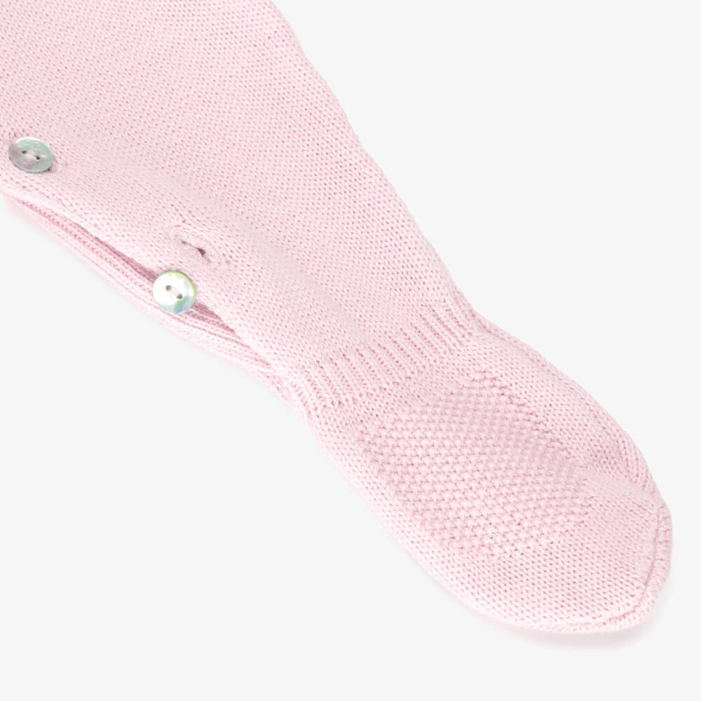 Dr. Kid-Girls' Blush Bunny Knit Romper | Childrensalon Outlet