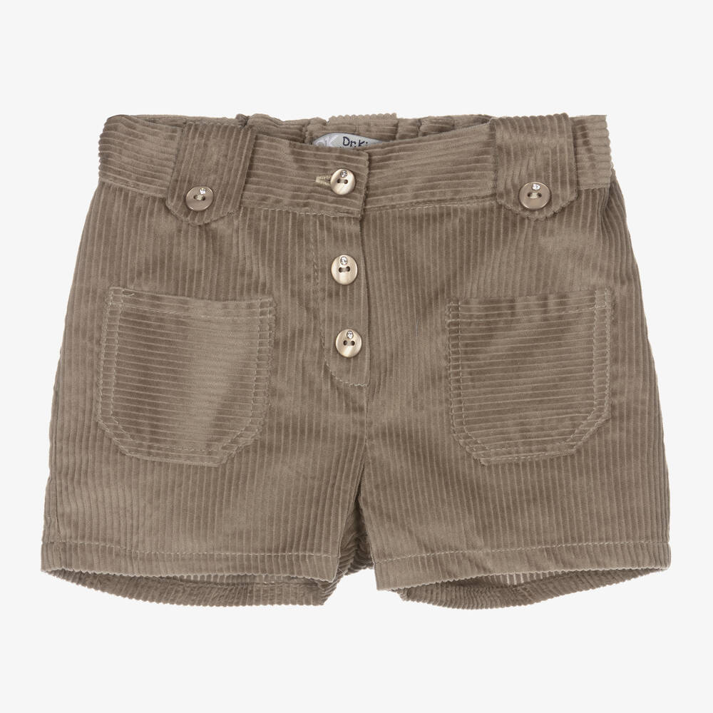 Dr. Kid - Short marron en velours côtelé Fille | Childrensalon