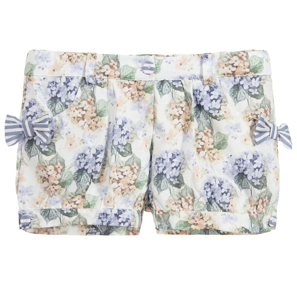 Dr. Kid - Girls Cotton Floral Shorts | Childrensalon