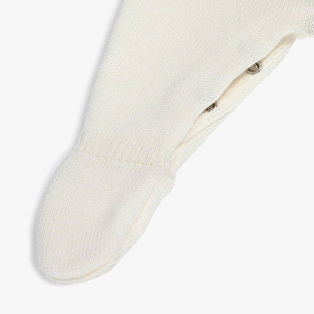 Dr. Kid-Girls Creamy Knit Buttoned Babygrow | Childrensalon Outlet