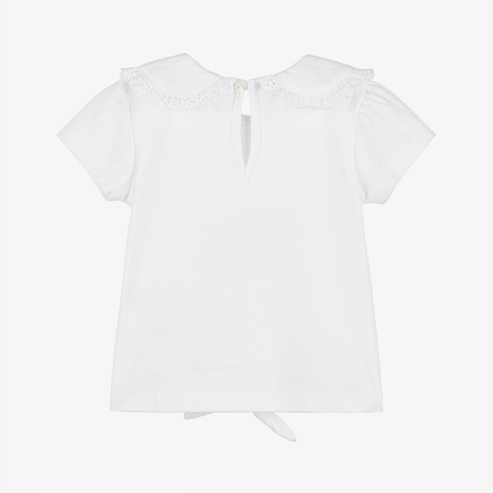 Dr. Kid-Белый топ с вишнями для девочек | Childrensalon Outlet