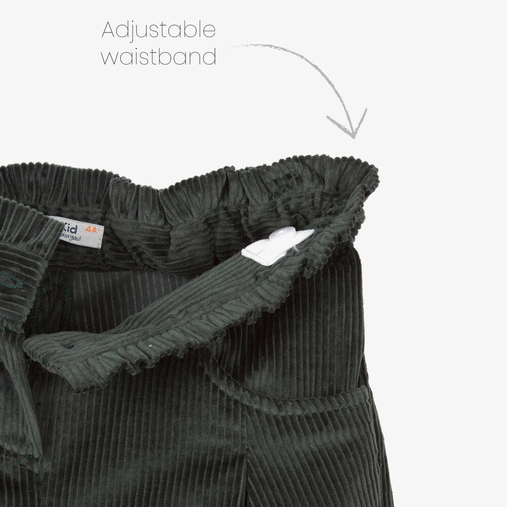 Dr. Kid-Girls Green Corduroy Shorts | Childrensalon Outlet