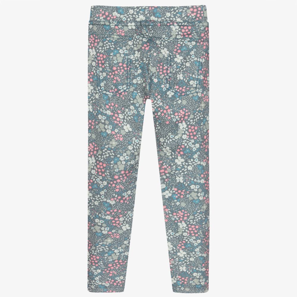 Green floral leggings discount