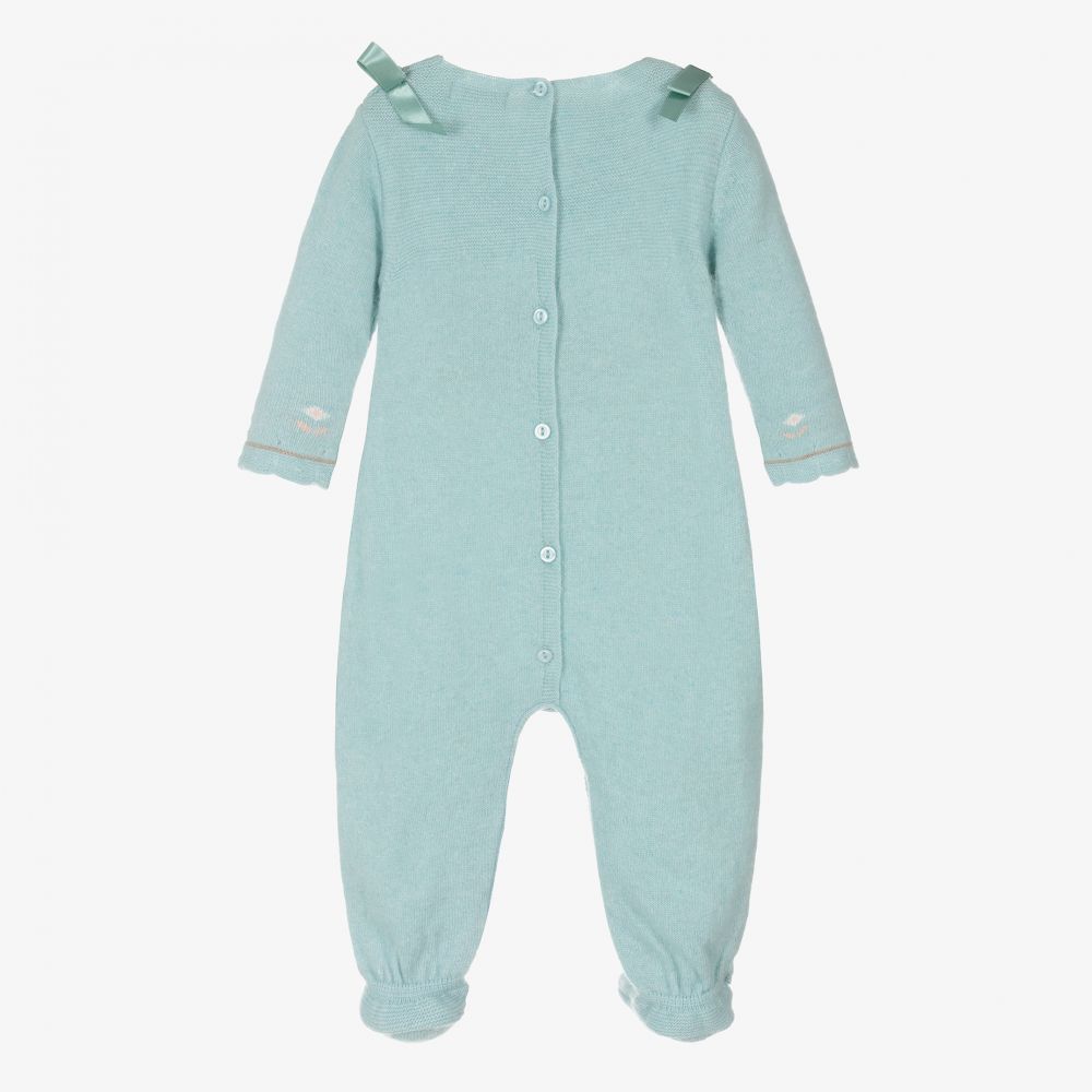 Dr. Kid-Girls Green Knitted Babygrow | Childrensalon Outlet
