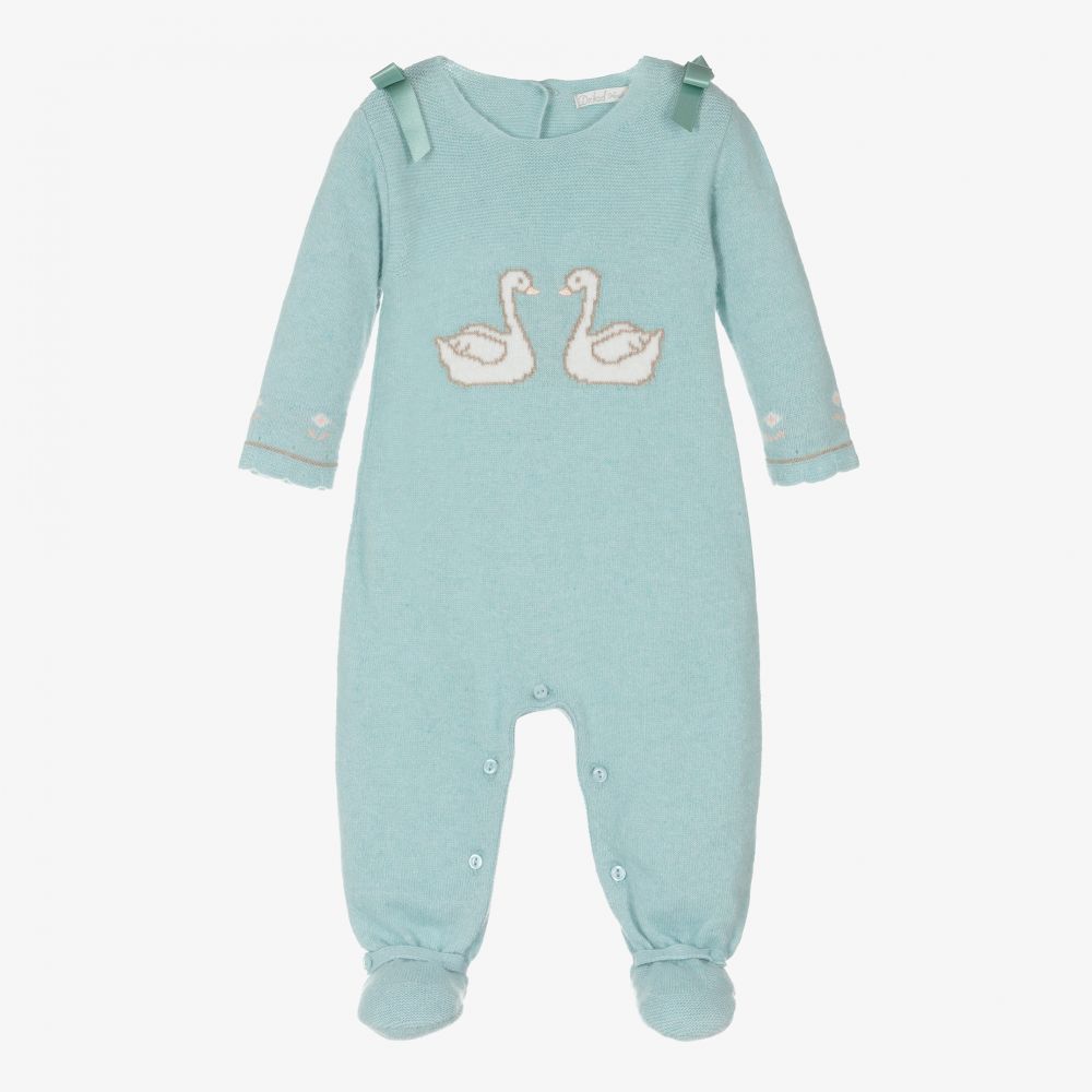 Dr. Kid-Girls Green Knitted Babygrow | Childrensalon Outlet