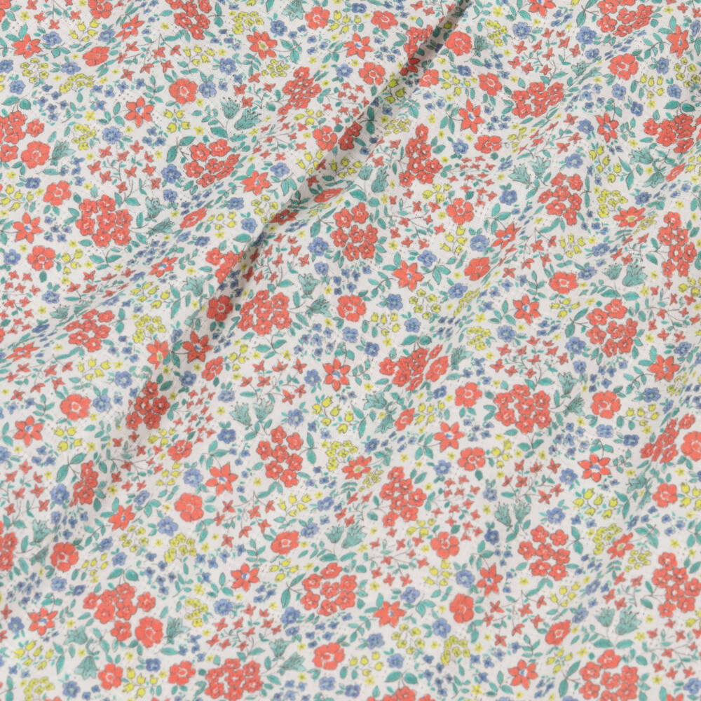 Dr. Kid-Girls Green & Red Floral Print Blouse | Childrensalon Outlet