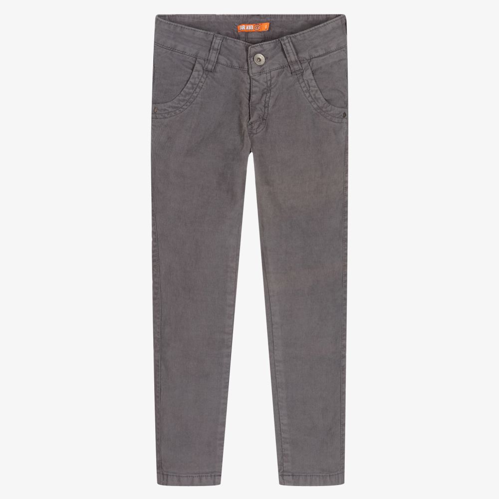 Dr. Kid - Girls Grey Corduroy Trousers | Childrensalon