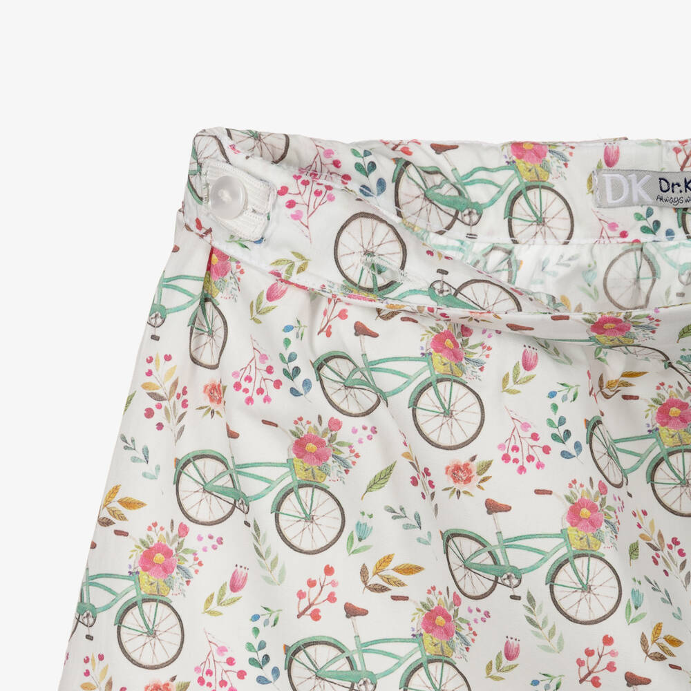 Dr. Kid-Girls Ivory Cotton Skirt | Childrensalon Outlet