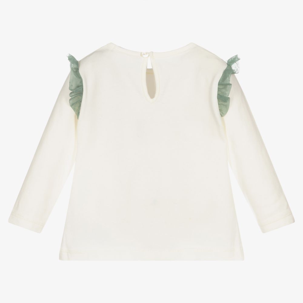 Dr. Kid-Girls Ivory Cotton Top | Childrensalon Outlet