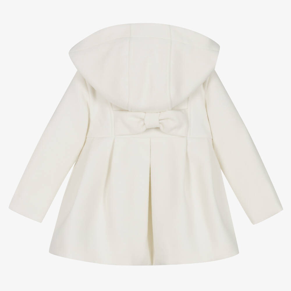 Dr. Kid Girls Ivory Hooded Coat