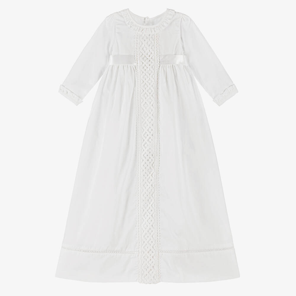 Dr. Kid-Girls Ivory Lace & Ruffle Gown | Childrensalon Outlet