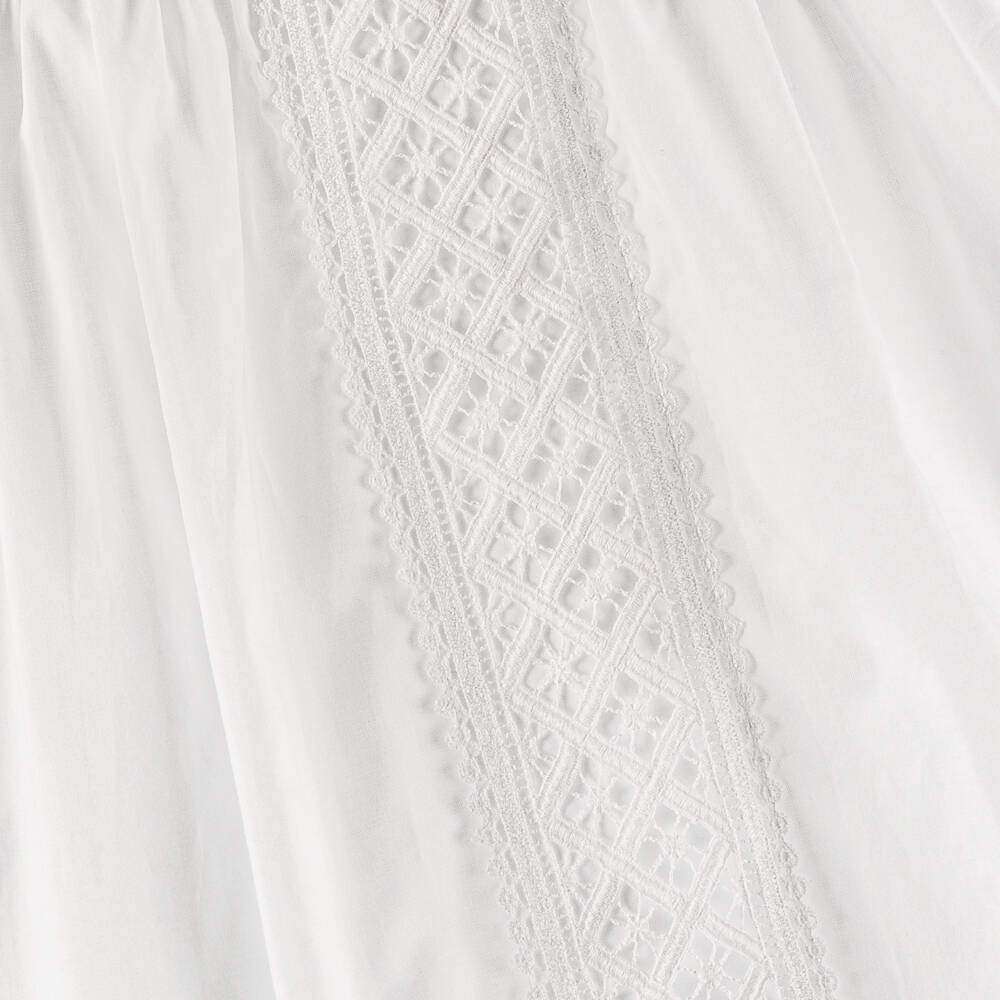 Dr. Kid-Girls Ivory Lace & Ruffle Gown | Childrensalon Outlet