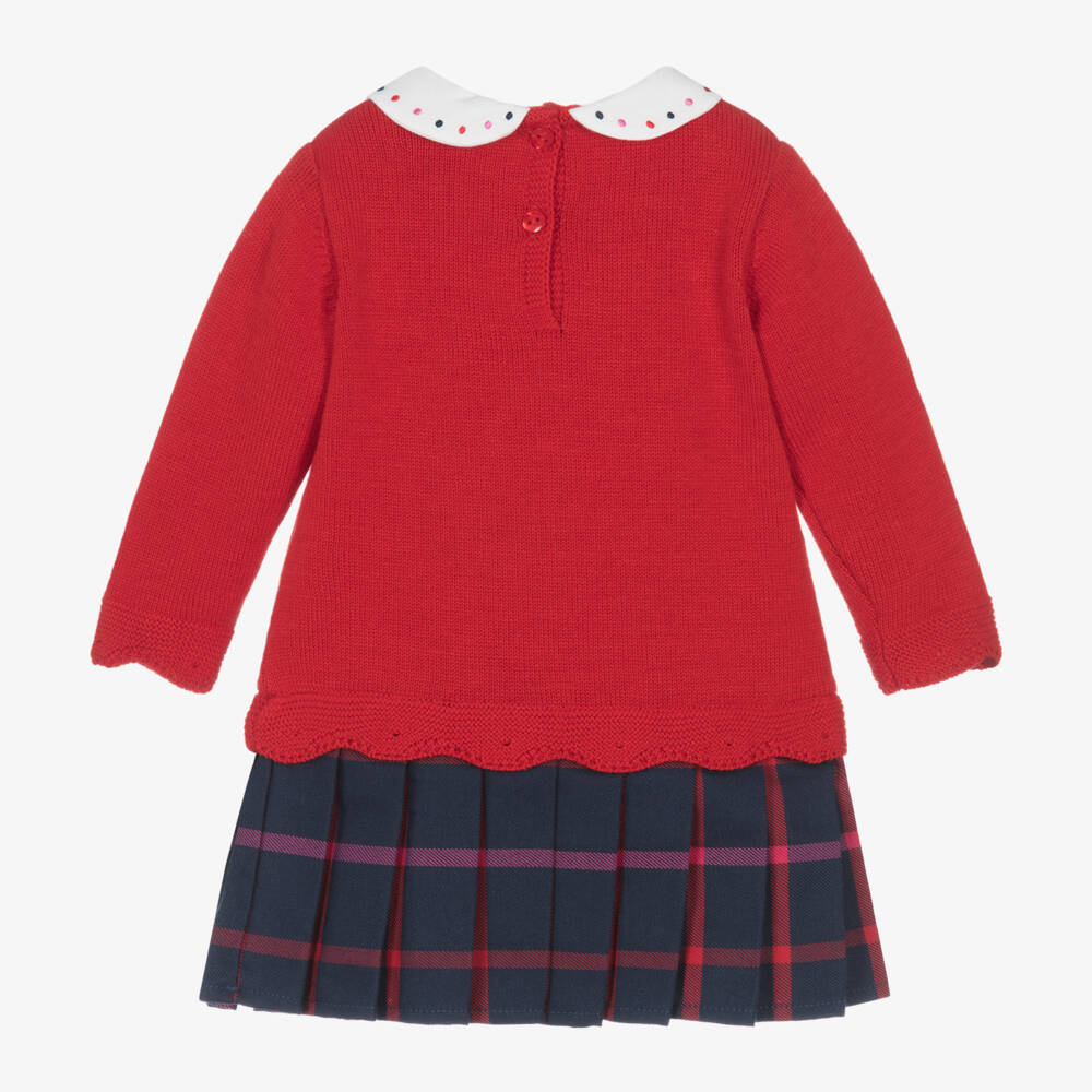 Dr. Kid-Girls Knitted Red Ballerina Dress | Childrensalon Outlet