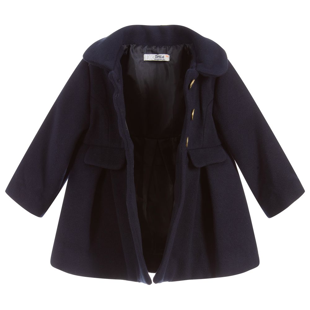 Dr. Kid Girls Navy Blue Coat
