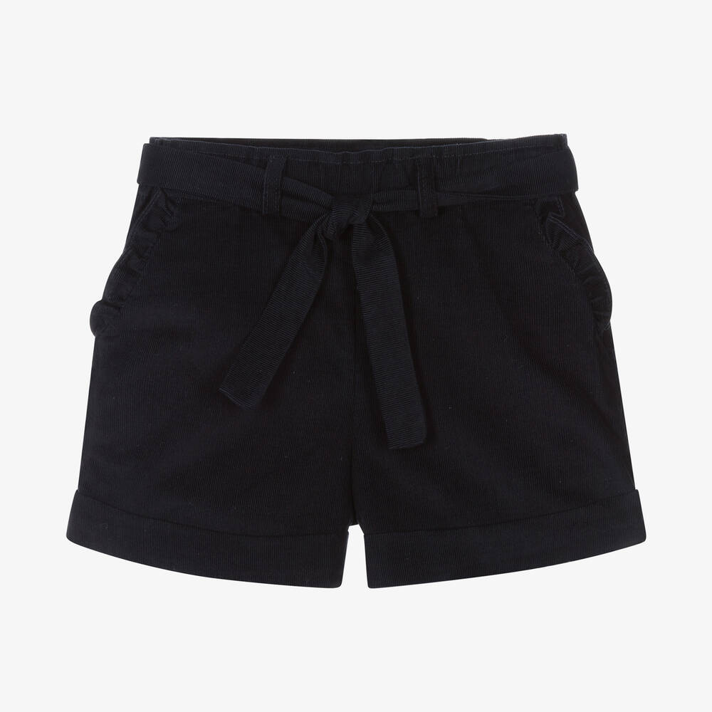 Dr. Kid - Girls Navy Blue Corduroy Shorts | Childrensalon